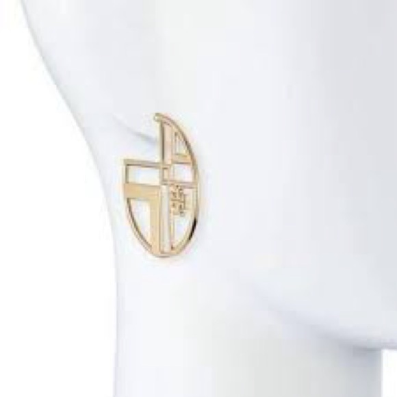 🆕 Tory Burch Authentic Gold Hoop Earrings At Awesome Prices To Buy Now & Save - Picture 14 of 14